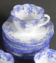 SHELLEY "DAINTY BLUE" FINE BONE CHINA