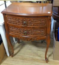 VINTAGE CHERRY LAMP COMMODE