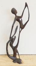 LARGE AFRICAN WOOD CARVING