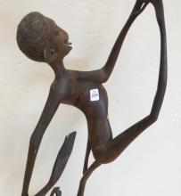 LARGE AFRICAN WOOD CARVING