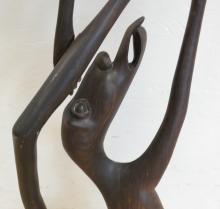 LARGE AFRICAN WOOD CARVING