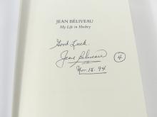 AUTOGRAPHED JEAN BELIVEAU BOOK