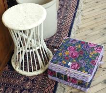 SEWING BASKET AND STAND