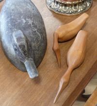 DUCK DECOYS AND CARVINGS