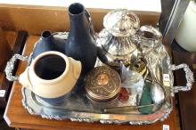 VASES AND METAL WARE