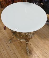 CAST ALUMINUM GARDEN TABLE