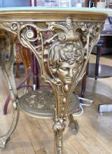 CAST ALUMINUM GARDEN TABLE