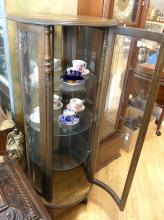 OAK VITRINE CABINET