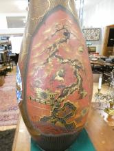 PAIR OF MASSIVE JAPANESE PORCELAIN VASES