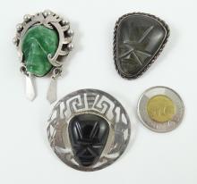 3 BROOCH/PENDANTS