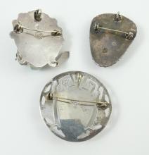 3 BROOCH/PENDANTS