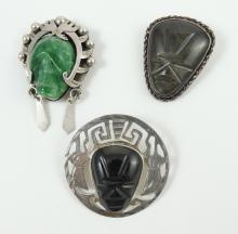 3 BROOCH/PENDANTS