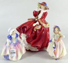 THREE ROYAL DOULTON FIGURINES