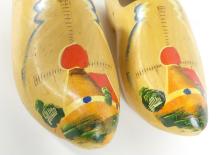 PAIR HAND-PAINTED CLOGS