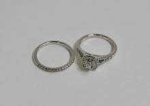 WEDDING & ENGAGEMENT RING SET