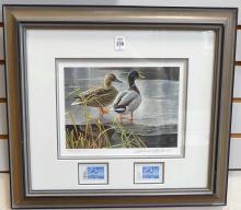 TWO FRAMED ROBERT BATEMAN PRINTS