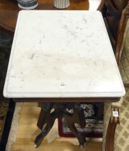 MARBLE TOP PLANT STAND