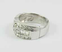 DESIGNER "BUCKLE" DIAMOND RING