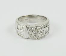 DESIGNER "BUCKLE" DIAMOND RING