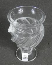 LALIQUE CRYSTAL VASE