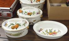 FOUR ROYAL WORCESTER "EVESHAM" SERVING PIECES
