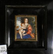 TWO MINIATURE PAINTINGS