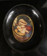 TWO MINIATURE PAINTINGS