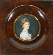 4 MINIATURE PORTRAIT PAINTINGS
