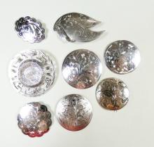 STERLING BROOCHES