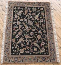PERSIAN SILK AND WOOL RUG