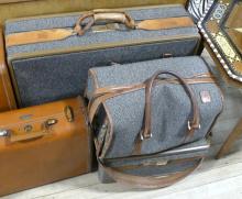 SIX PIECES OF VINTAGE LUGGAGE