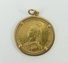 GOLD COIN PENDANT