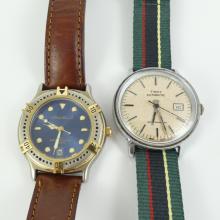 2 MEN'S WRISTWATCHES