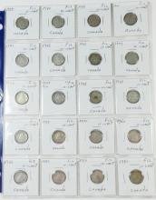 50 CANADIAN SILVER COINS