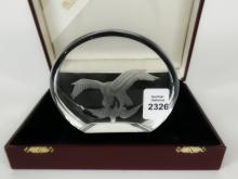 MOSER CRYSTAL PAPERWEIGHT