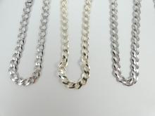 6 STERLING BRACELETS