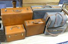 SIX PIECES OF VINTAGE LUGGAGE