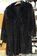 LADIES' BLACK MINK COAT