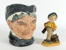 ROYAL DOULTON CHARACTER JUG & FIGURINE