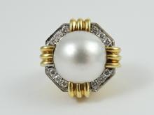 MASSIVE CUSTOM PEARL RING