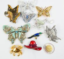 10 FASHION BROOCHES