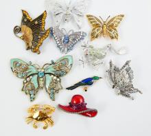 10 FASHION BROOCHES