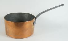 SET 5 COPPER SAUCEPANS