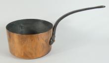 SET 5 COPPER SAUCEPANS