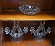 CANDELABRAS AND BOWL