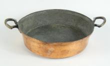 4 EARLY COPPER CIRCULAR PANS