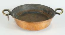 4 EARLY COPPER CIRCULAR PANS