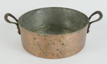 4 EARLY COPPER CIRCULAR PANS