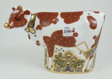 DERBY PAPERWEIGHT "DAISY COW"