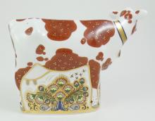 DERBY PAPERWEIGHT "DAISY COW"